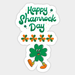 Saint Patricks Day, Happy Shamrock Day Sticker